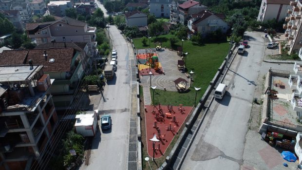Ellibeş,park çalışmalarını yerinde inceledi