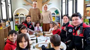 Polislerden çocuklara sürpriz ziyaret