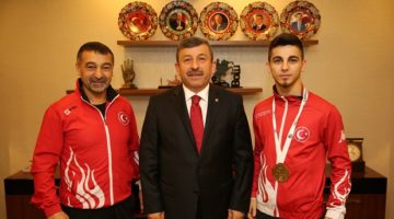 Karabacak,Avrupa Şampiyonu Şamdan’ı Ağırladı.