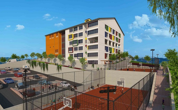 Gebze Gençlik Merkezi’ nin inşaatı hızla devam ediyor.