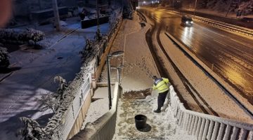 Köprü ve kaldırımlarda solüsyon çalışması