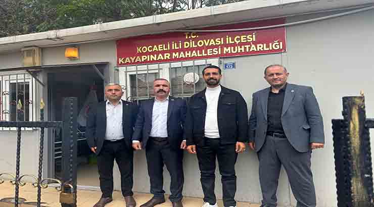 MHP Dilovası İlçe Başkanlığı’ndan Muhtarlar Ziyareti