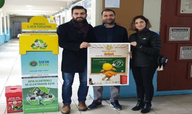 Elektronik atık toplama kampanyasına destek