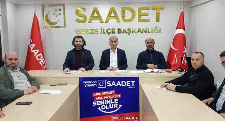 Saadet Partisi Gebze İlçe Teşkilatı’ndan Basın Açıklaması