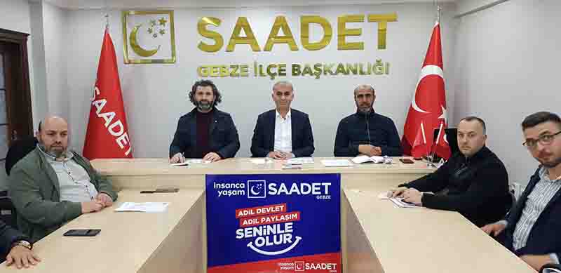Saadet Partisi Gebze İlçe Teşkilatı’ndan Basın Açıklaması