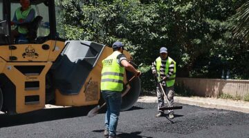 FEN İŞLERİNDEN SICAK ASFALT SERİMİ