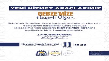 Yeni alınan araçların hizmete alım törenine tüm basın mensupları davetlidir.
