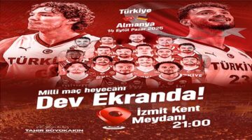 Büyükşehir, Almanya maçını dev ekranda yayınlayacak;  Yürekler 12 Dev Adam için Kent Meydanı’nda atacak