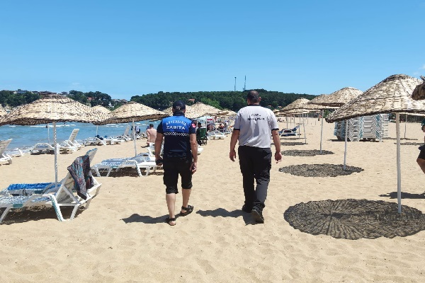 Zabıta ekipleri sahillerde göreve başladı