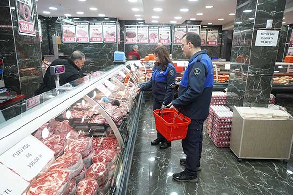 Zabıtadan Kasap ve Şarküterilerde Denetim