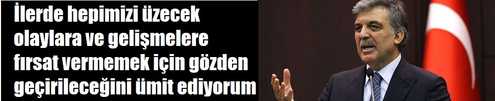 Abdullah Gül’den KHK açıklaması