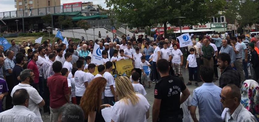 Gebze’de İsrail’i Protesto Ettiler!