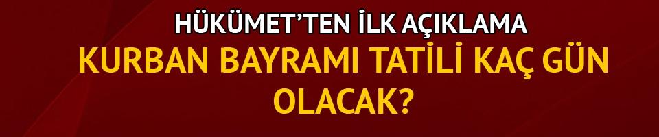 Kurban bayramı tatili ile ilgili açıklama