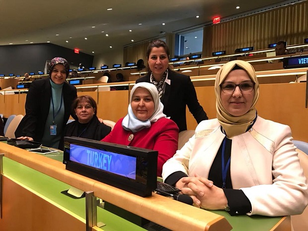 Katırcıoğlu, BM Kadının Statüsü Komisyonunda konuştu.