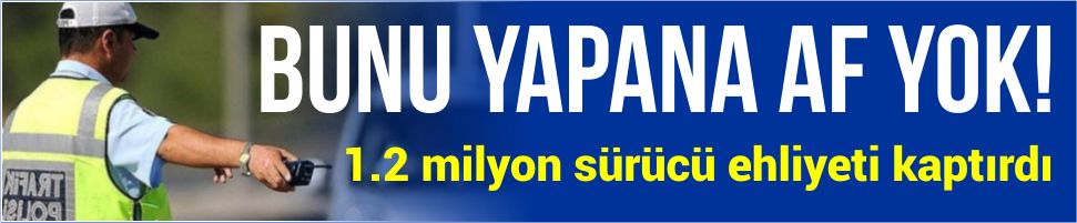 10 yılda 1.2 milyon ehliyete alkolden el konuldu