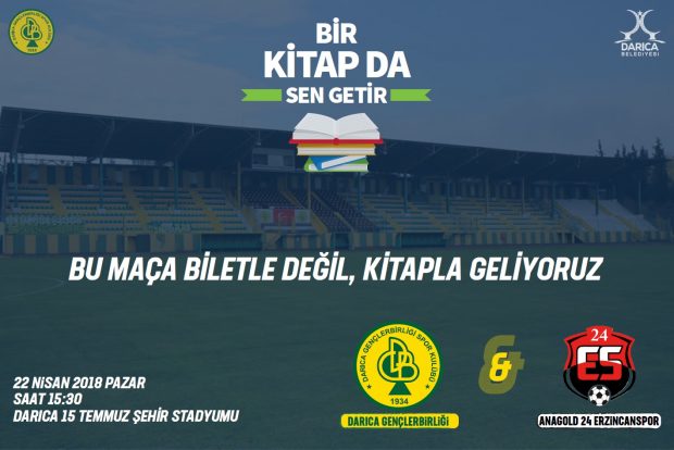 Bu maça biletle değil kitapla giriliyor