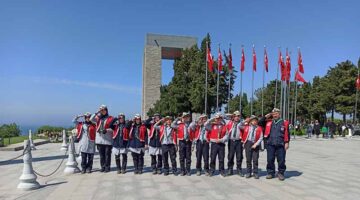 Gebze İLKÇEV Spor Kulübü İzcileri, Çanakkale Milli Bilinç Kampında dedelerinin izinde yürüdü.