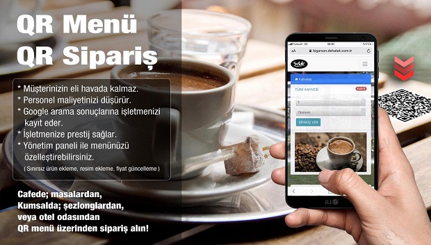 GarsonQR ile temassız bir menü deneyimi