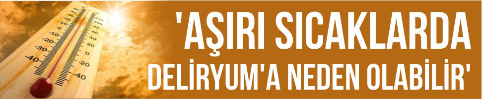 Aşırı sıcaklarda Deliryum uyarısı!