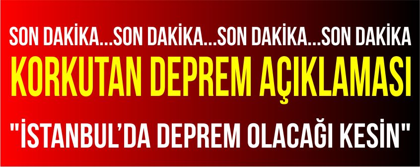 Şengör’den Korkutan Açıklama!