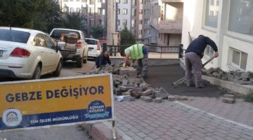 Gebze Fen işlerinde çalışmalar tam gaz