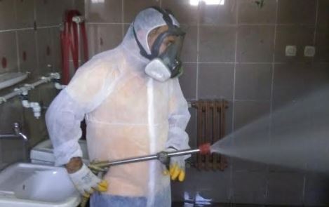 Gebze’de okul tuvaletleri dezenfekte edildi
