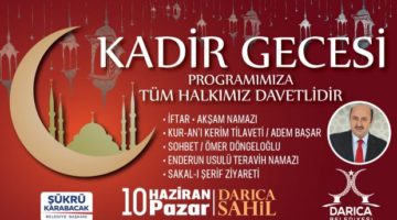 Darıca Kadir Gecesine Hazır