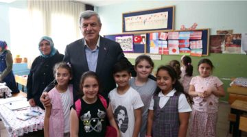 Karaosmanoğlu, okul ziyaretlerini sürdürdü