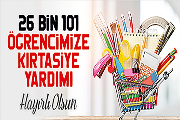 Büyükşehir’den kırtasiye desteği