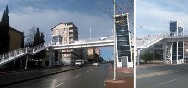 Çayırova Ali Haydar Caddesi üzerindeki yaya köprüsü tamamlandı