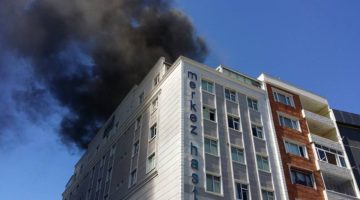 Gebze’de Korkutan Yangın! Hastane Boşaltıldı