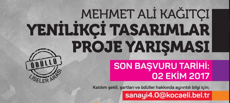 Yenilikçi Tasarımlar Yarışması’na son başvuru 20 Ekim’de