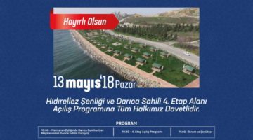 Darıca Sahilde Açılış Zamanı