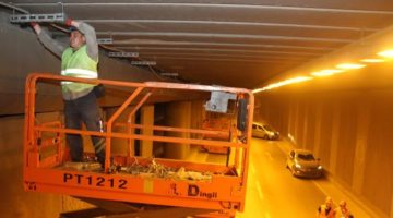 Seka Tüneli’ne özel aydınlatma sistemi