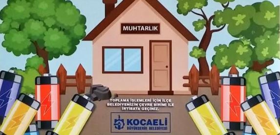 Muhtarlar atık pil toplamak için yarışıyor