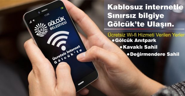 Gölcük’te ücretsiz internet hizmeti