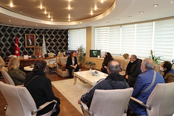 Gültepe Cemevi’nden teşekkür ziyareti