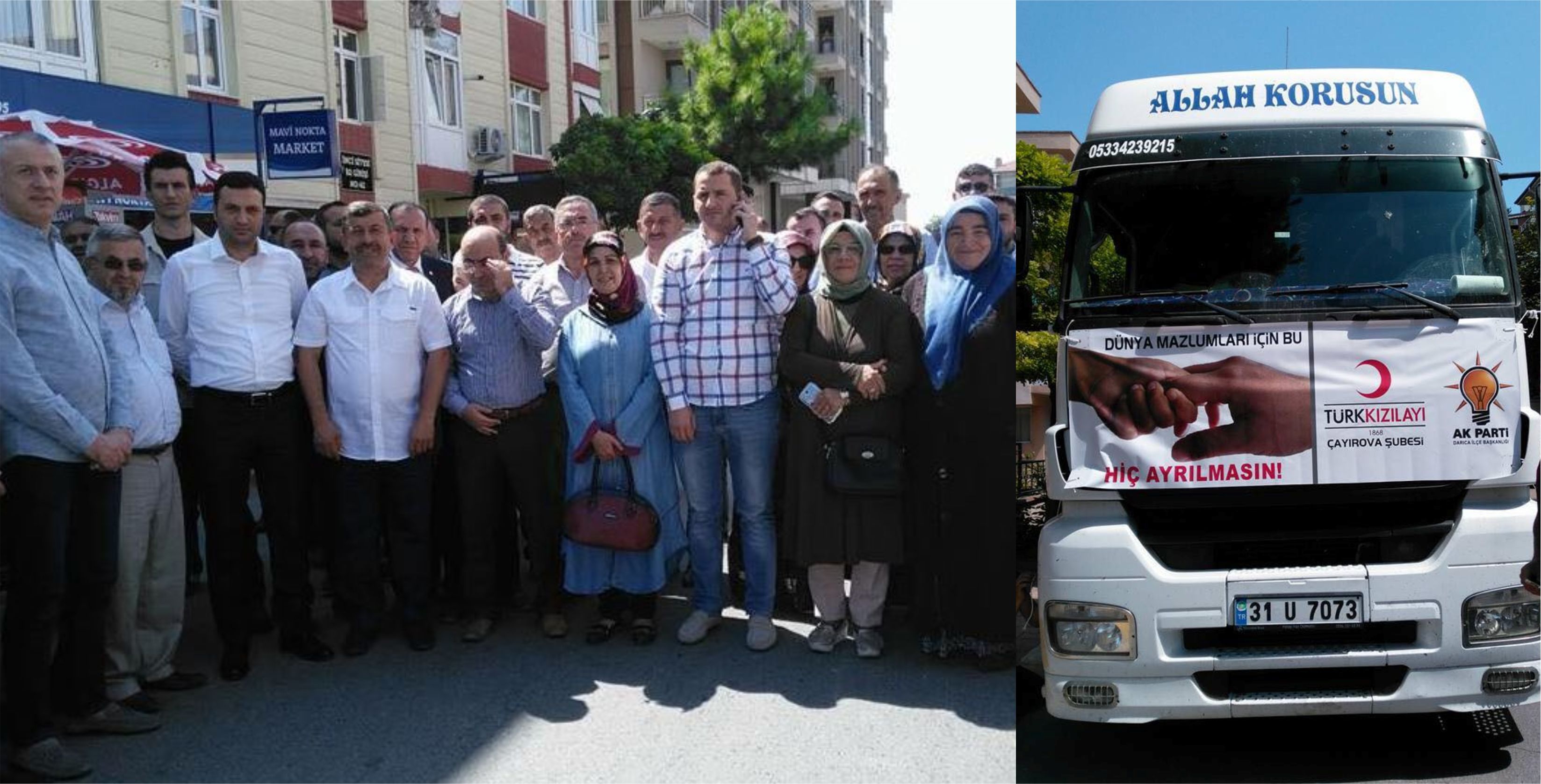 Yardım TIR’ları Darıca’dan Yola Çıktı