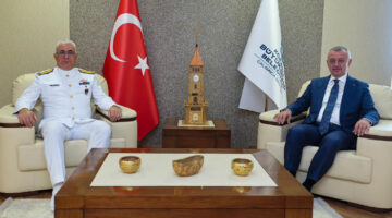 Garnizon Komutanı’ndan Başkan Büyükakın’a iadei ziyaret
