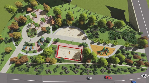 Çayırova Akse mahallesinde park yapımı devam ediyor.